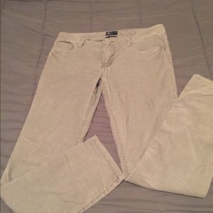 American eagle corduroy gray skinny pants size 10